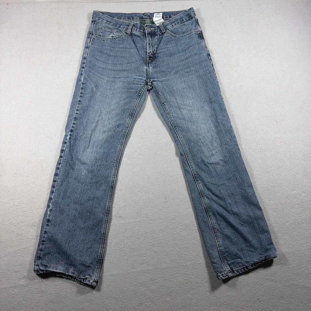 Berne Flannel Lined Jeans Women 10 Short Straight Leg Blue Denim Pants Workwear